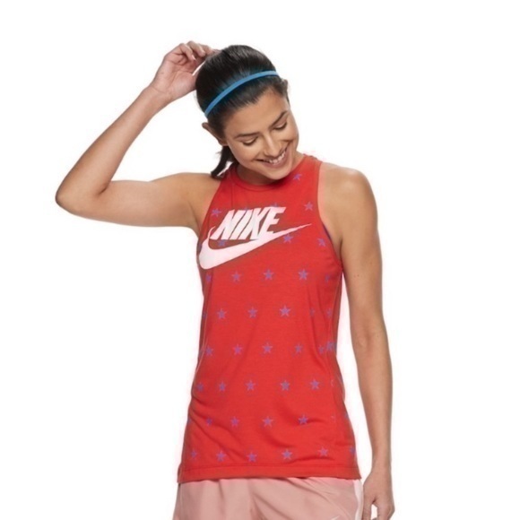 NWT. NIKE Women’s Star Graphic Tank - Picture 1 of 7